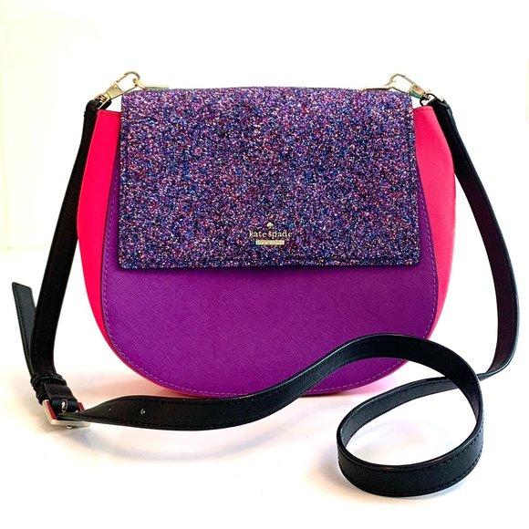 Kate Spade Cameron Byrdie Glitter Crossbody NWOT - Picture 3 of 10
